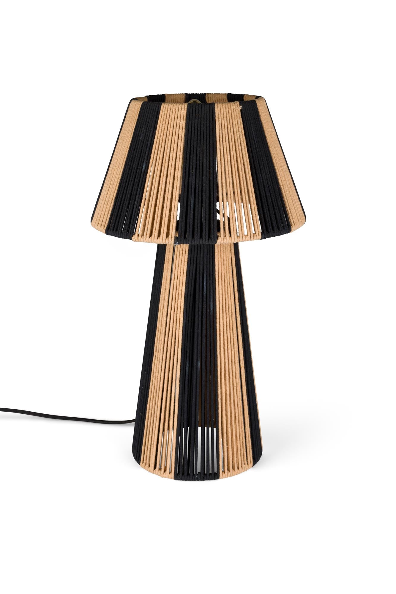 Tischleuchte Stripe it up in Schwarz präsentiert im Onlineshop von KAQTU Design AG. Tischleuchte ist von Bold Monkey