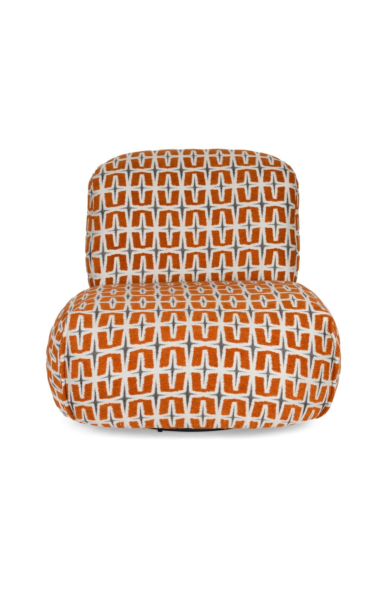 Lounge Stuhl Ritz Beige Burned Orange in Orange präsentiert im Onlineshop von KAQTU Design AG. Sessel ist von Bold Monkey