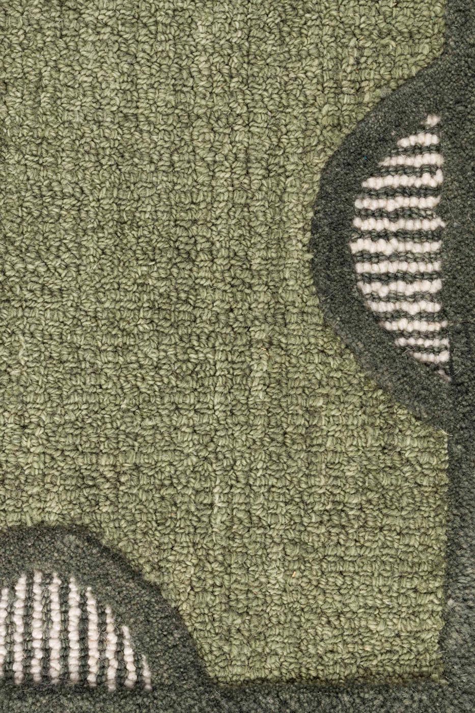 Teppich Sugar Lines in Grün präsentiert im Onlineshop von KAQTU Design AG. Teppich ist von Bold Monkey
