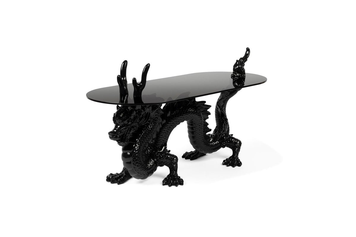 Couchtisch „Bastard“ mit Drachenmotiv in Black präsentiert im Onlineshop von KAQTU Design AG. Couchtisch ist von Bold Monkey
