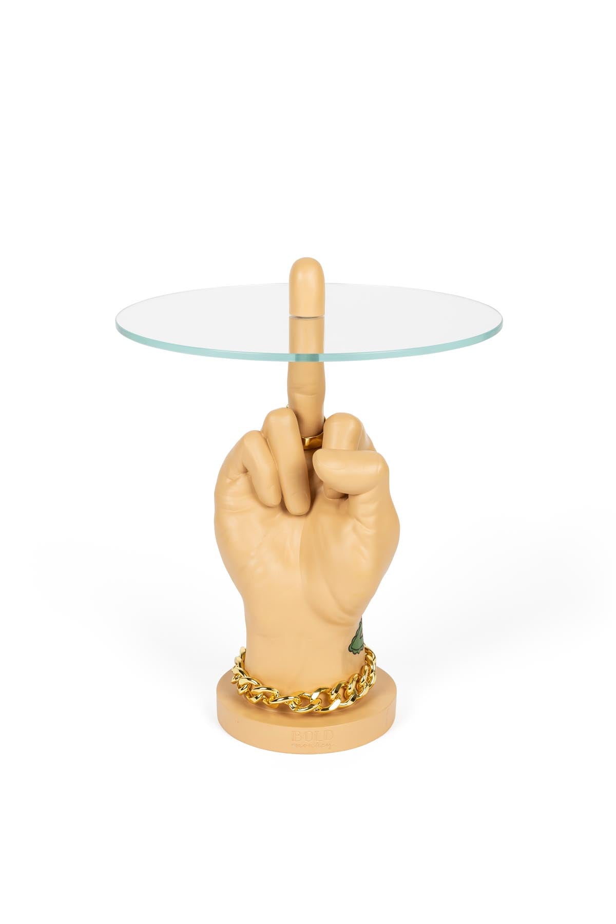 Fother Mucker Beistelltisch Love in Beige / Gold präsentiert im Onlineshop von KAQTU Design AG. Beistelltisch ist von Bold Monkey