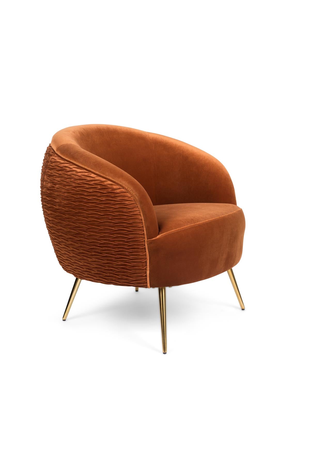 SO CURVY Loungesessel in orange präsentiert im Onlineshop von KAQTU Design AG. Sessel ist von Bold Monkey