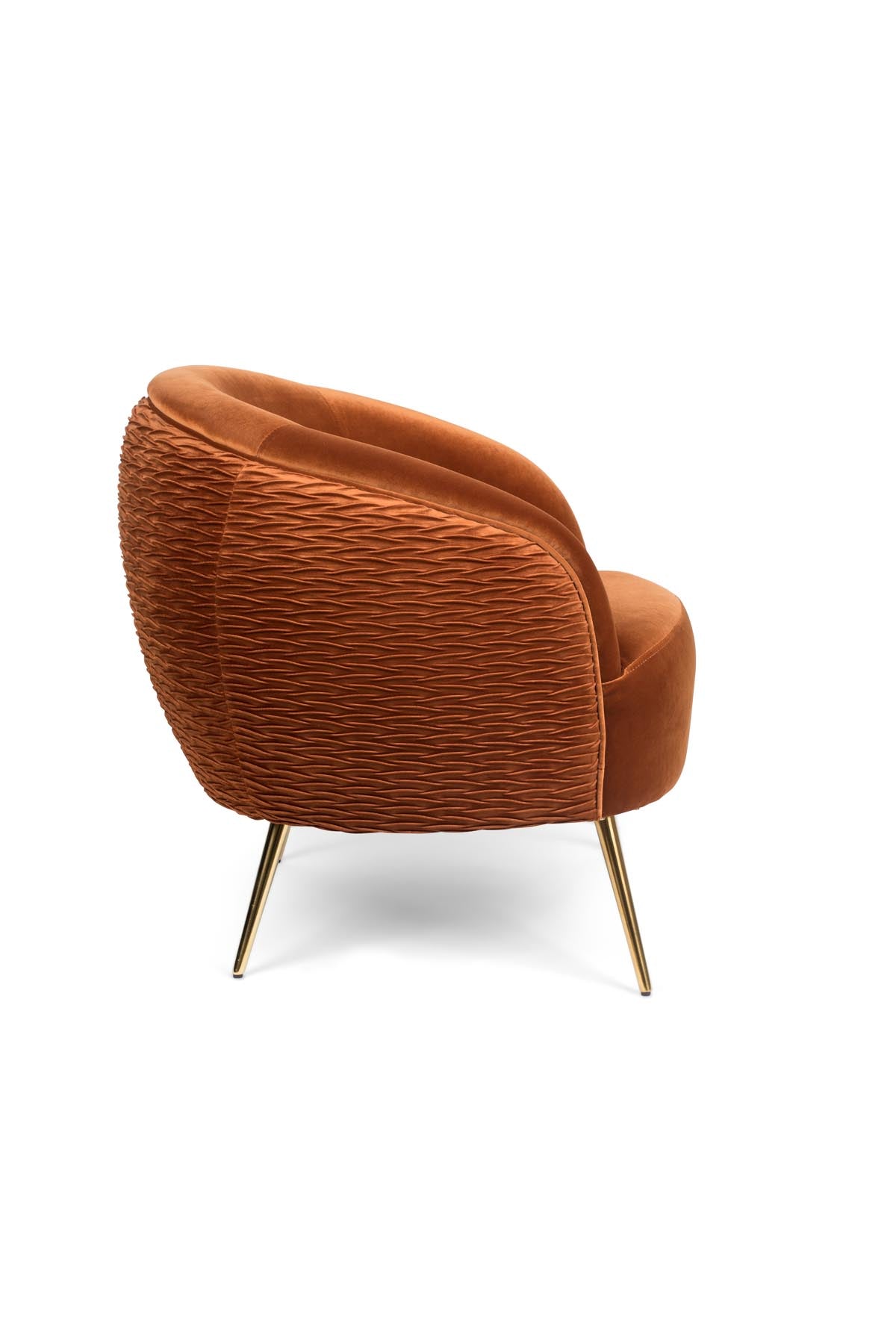 SO CURVY Loungesessel in orange präsentiert im Onlineshop von KAQTU Design AG. Sessel ist von Bold Monkey