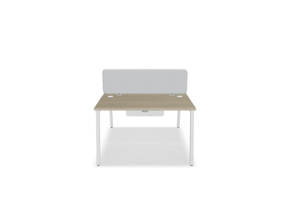 Ogi M Bench BOM32 - Doppelschreibtisch in Honigeiche präsentiert im Onlineshop von KAQTU Design AG. Schreibtisch ist von Mdd