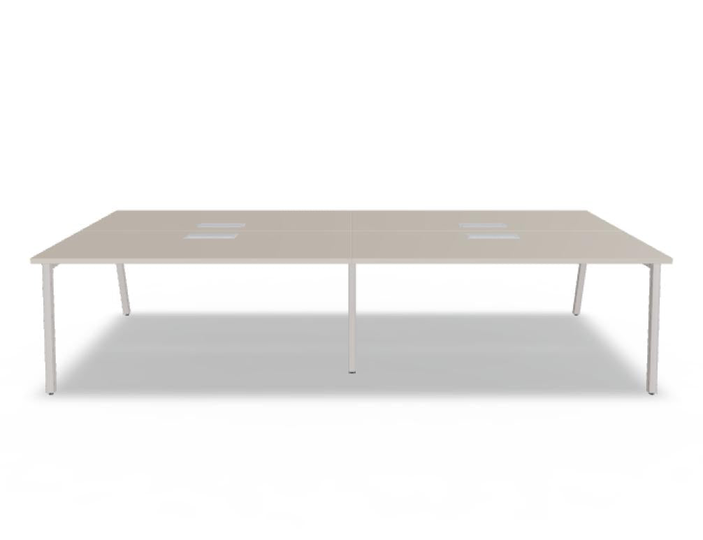 Ogi M Bench BOM46E2 - Doppelschreibtisch in Honigeiche präsentiert im Onlineshop von KAQTU Design AG. Schreibtisch ist von Mdd