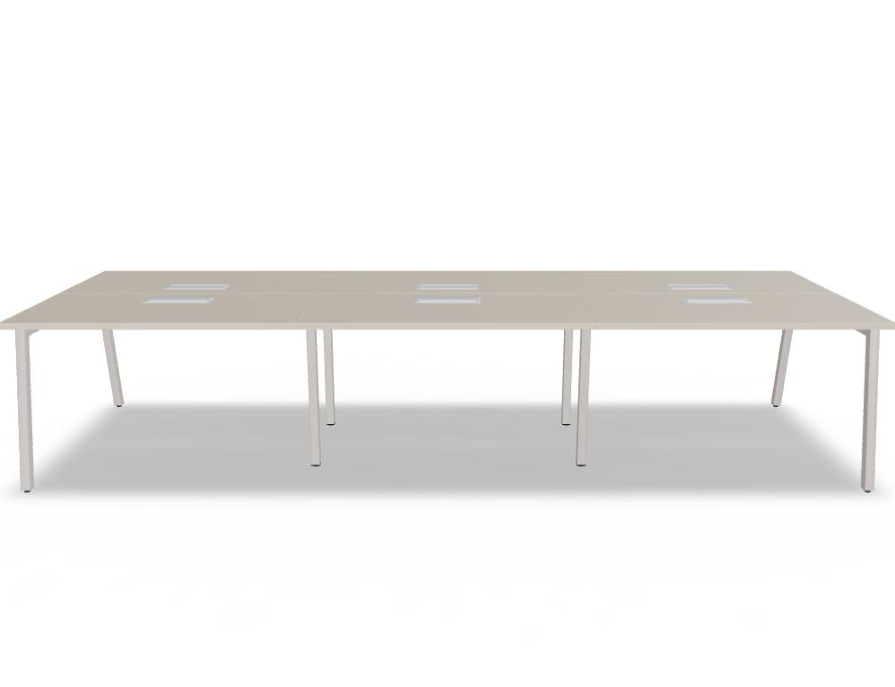 Ogi M Bench BOM52E3 - Doppelschreibtisch in Honigeiche präsentiert im Onlineshop von KAQTU Design AG. Schreibtisch ist von Mdd