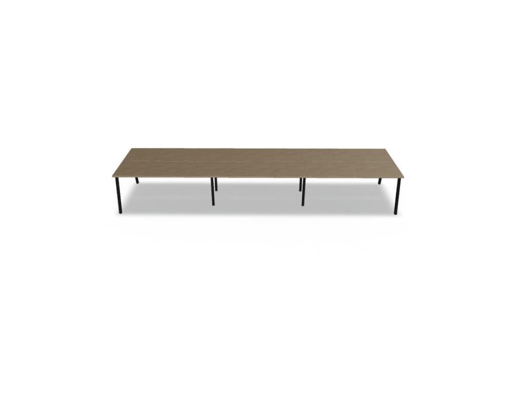 Ogi M Bench BOM56E3 - Doppelschreibtisch in Honigeiche präsentiert im Onlineshop von KAQTU Design AG. Schreibtisch ist von Mdd