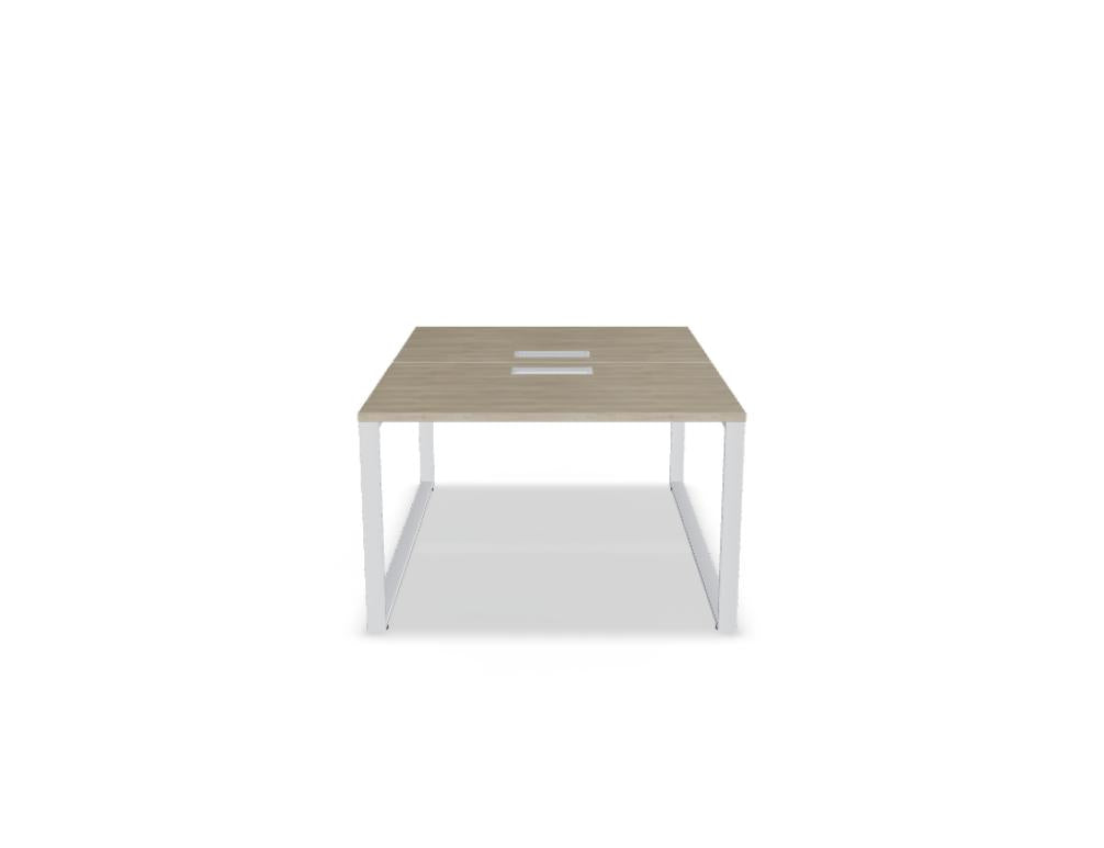 Ogi Q Bench BOQ32 - Doppelschreibtisch in Honigeiche präsentiert im Onlineshop von KAQTU Design AG. Schreibtisch ist von Mdd