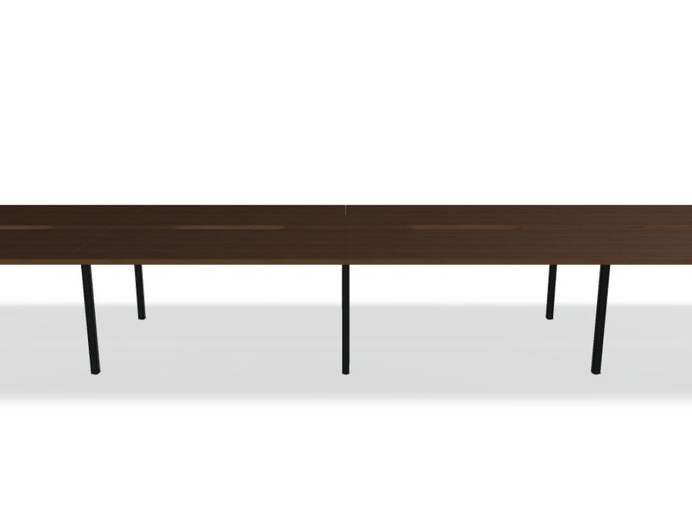 Ogi Q Bench BOQ33E4 - Doppelschreibtisch in Honigeiche präsentiert im Onlineshop von KAQTU Design AG. Schreibtisch ist von Mdd