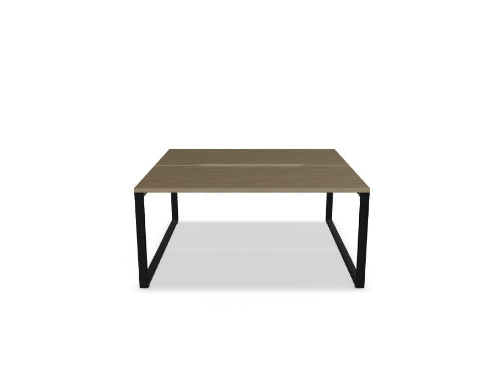 Ogi Q Bench BOQ34 - Doppelschreibtisch in Honigeiche präsentiert im Onlineshop von KAQTU Design AG. Schreibtisch ist von Mdd