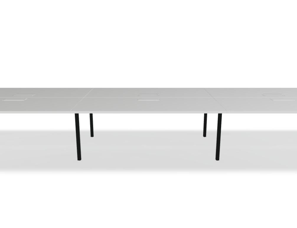 Ogi Q Bench BOQ35E3 - Doppelschreibtisch in Honigeiche präsentiert im Onlineshop von KAQTU Design AG. Schreibtisch ist von Mdd