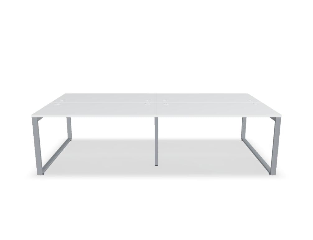 Ogi Q Bench BOQ44E2 - Doppelschreibtisch in Honigeiche präsentiert im Onlineshop von KAQTU Design AG. Schreibtisch ist von Mdd