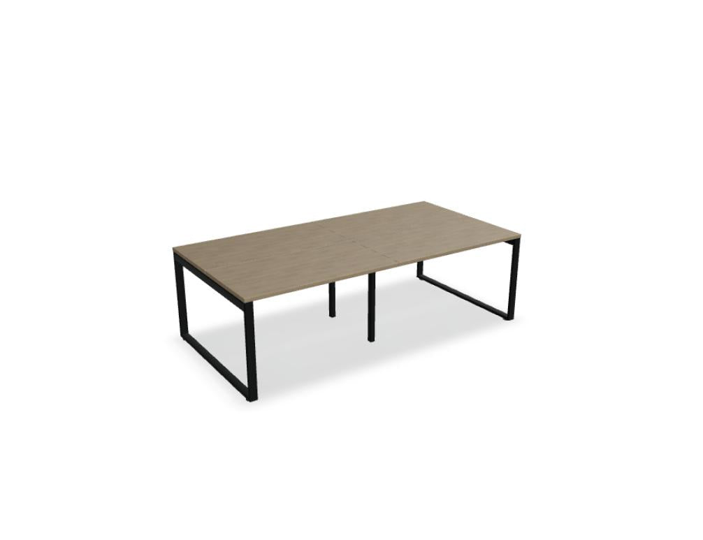 Ogi Q Bench BOQ52E2 - Doppelschreibtisch in Honigeiche präsentiert im Onlineshop von KAQTU Design AG. Schreibtisch ist von Mdd