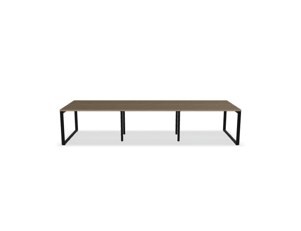 Ogi Q Bench BOQ52E3 - Doppelschreibtisch in Honigeiche präsentiert im Onlineshop von KAQTU Design AG. Schreibtisch ist von Mdd