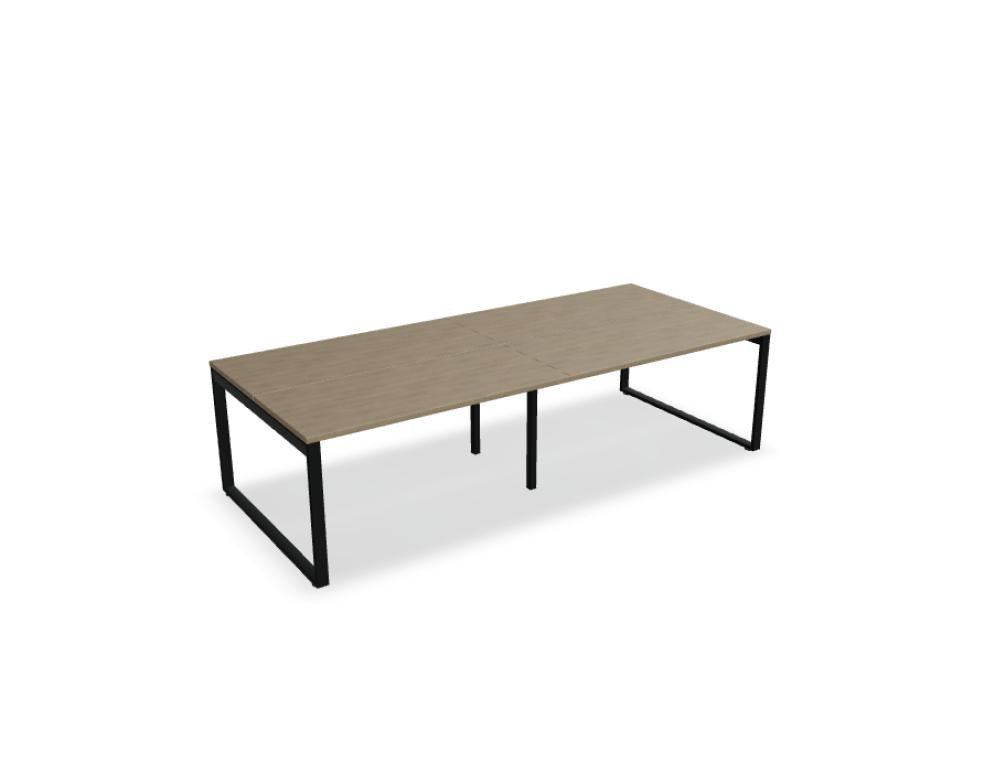 Ogi Q Bench BOQ54E2 - Doppelschreibtisch in Honigeiche präsentiert im Onlineshop von KAQTU Design AG. Schreibtisch ist von Mdd