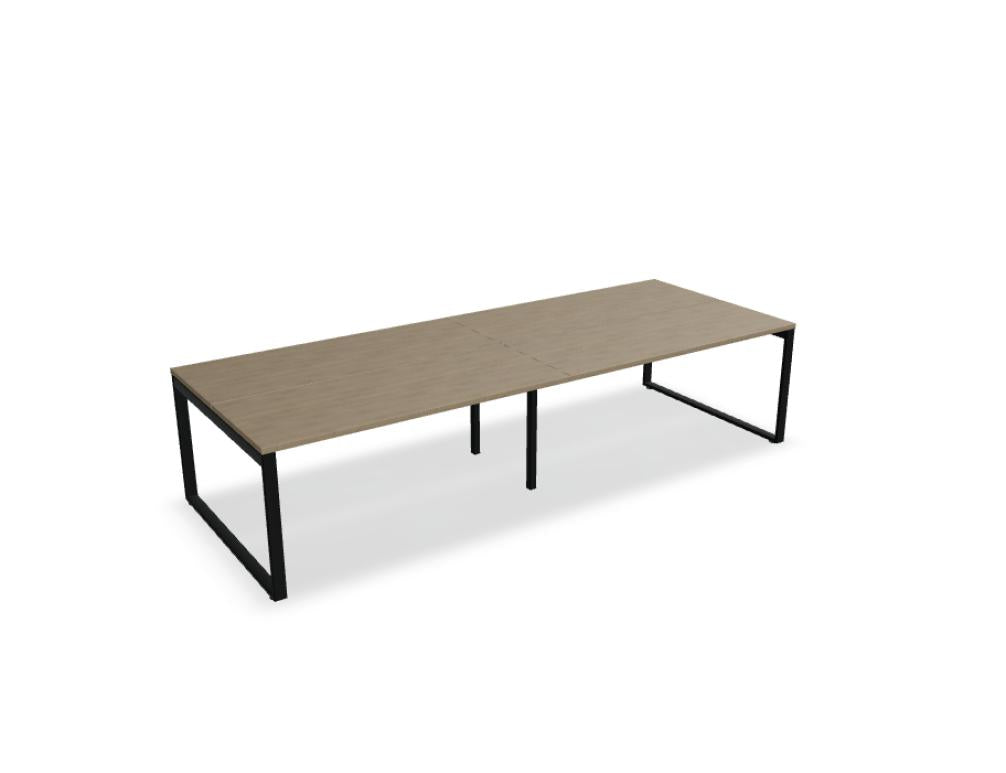 Ogi Q Bench BOQ56E2 - Doppelschreibtisch in Honigeiche präsentiert im Onlineshop von KAQTU Design AG. Schreibtisch ist von Mdd