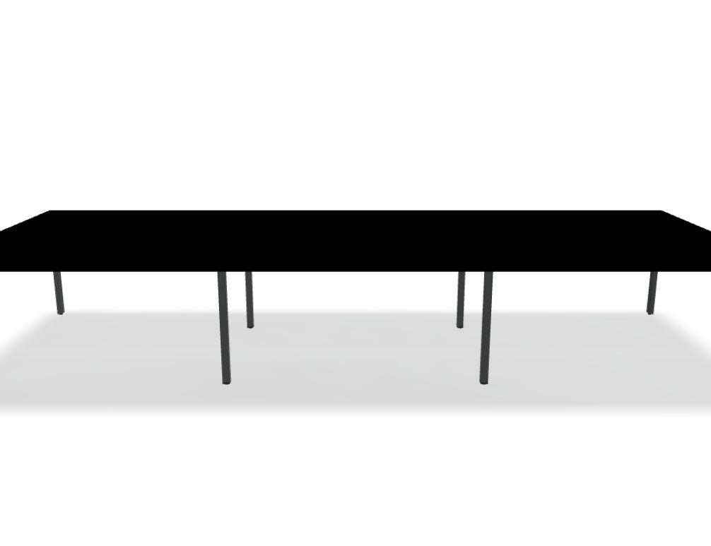 Ogi U Bench BOU33E3 - Doppelschreibtisch in Honigeiche präsentiert im Onlineshop von KAQTU Design AG. Schreibtisch ist von Mdd