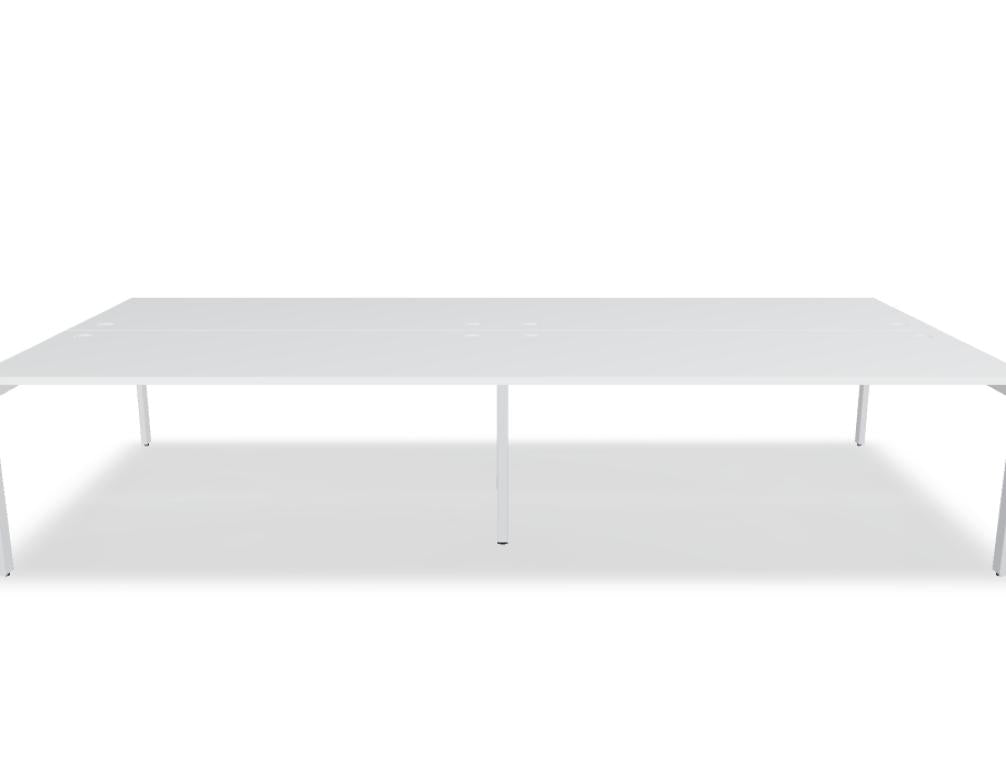 Ogi U Bench BOU35E2 - Doppelschreibtisch in Honigeiche präsentiert im Onlineshop von KAQTU Design AG. Schreibtisch ist von Mdd