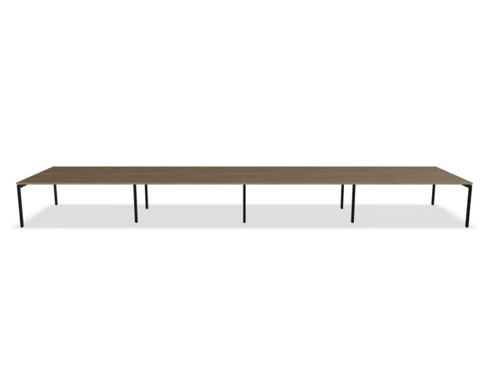 Ogi U Bench BOU35E4 - Doppelschreibtisch in Honigeiche präsentiert im Onlineshop von KAQTU Design AG. Schreibtisch ist von Mdd