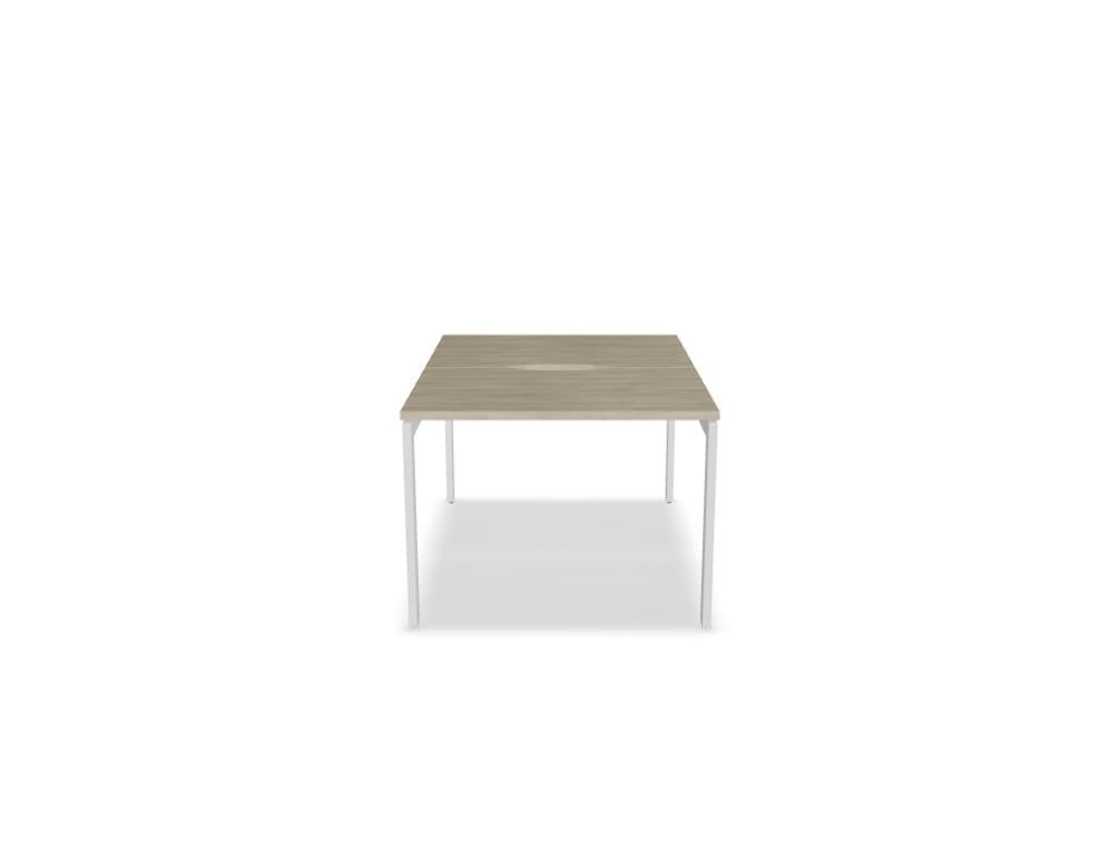 Ogi U Bench BOU48 - Doppelschreibtisch in Honigeiche präsentiert im Onlineshop von KAQTU Design AG. Schreibtisch ist von Mdd
