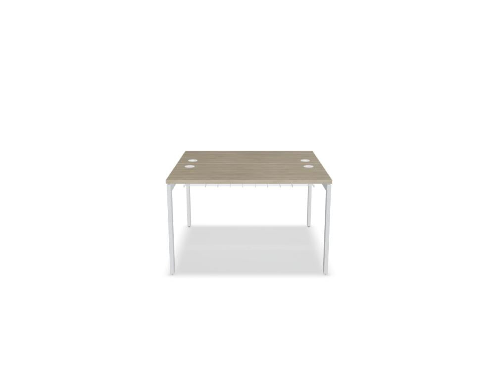 Ogi U Bench BOU52 - Doppelschreibtisch in Honigeiche präsentiert im Onlineshop von KAQTU Design AG. Schreibtisch ist von Mdd