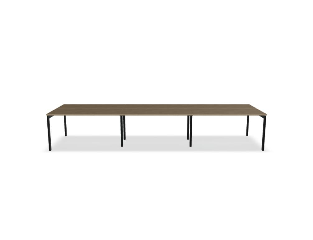 Ogi U Bench BOU54E3 - Doppelschreibtisch in Honigeiche präsentiert im Onlineshop von KAQTU Design AG. Schreibtisch ist von Mdd