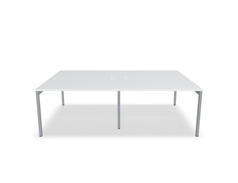Ogi Y Bench BOY32E2 - Doppelschreibtisch in Honigeiche präsentiert im Onlineshop von KAQTU Design AG. Schreibtisch ist von Mdd