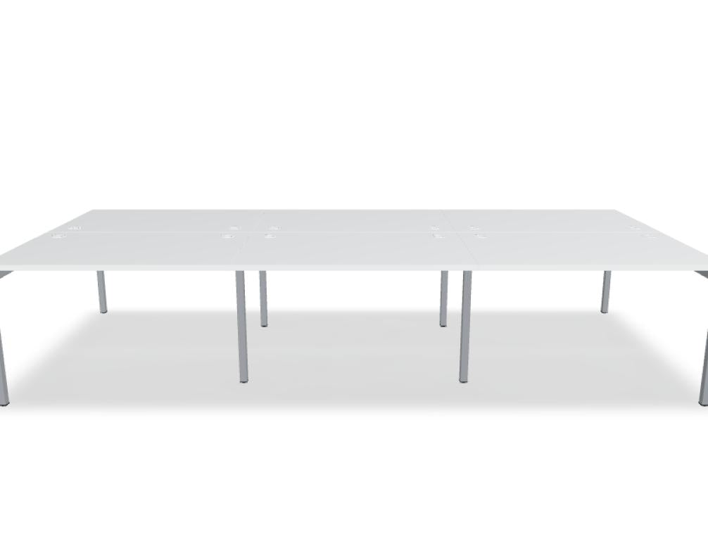 Ogi Y Bench BOY32E3 - Doppelschreibtisch in Honigeiche präsentiert im Onlineshop von KAQTU Design AG. Schreibtisch ist von Mdd