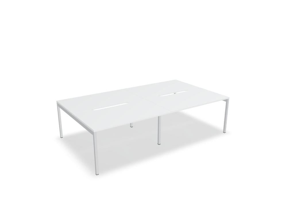 Ogi Y Bench BOY33E2 - Doppelschreibtisch in Honigeiche präsentiert im Onlineshop von KAQTU Design AG. Schreibtisch ist von Mdd