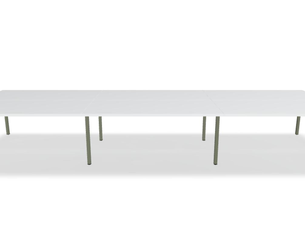 Ogi Y Bench BOY34E3 - Doppelschreibtisch in Honigeiche präsentiert im Onlineshop von KAQTU Design AG. Schreibtisch ist von Mdd