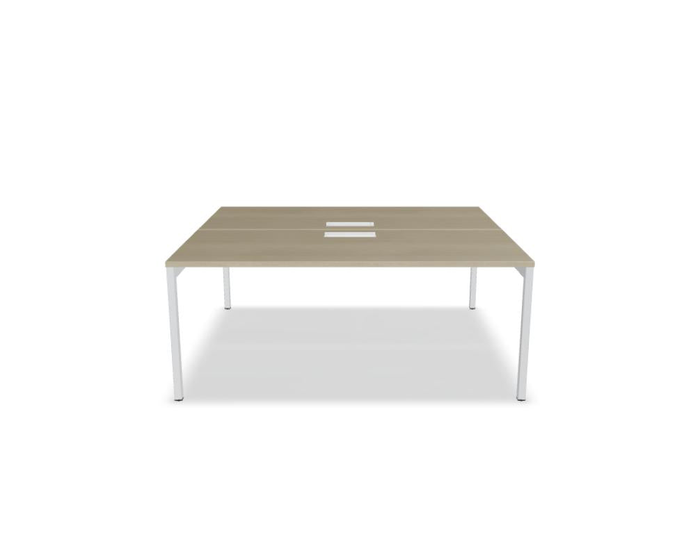 Ogi Y Bench BOY35 - Doppelschreibtisch in Honigeiche präsentiert im Onlineshop von KAQTU Design AG. Schreibtisch ist von Mdd