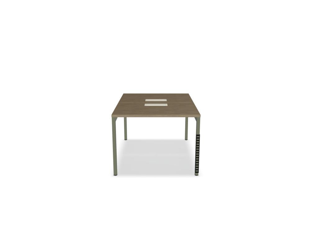 Ogi Y Bench BOY40 - Doppelschreibtisch in Honigeiche präsentiert im Onlineshop von KAQTU Design AG. Schreibtisch ist von Mdd