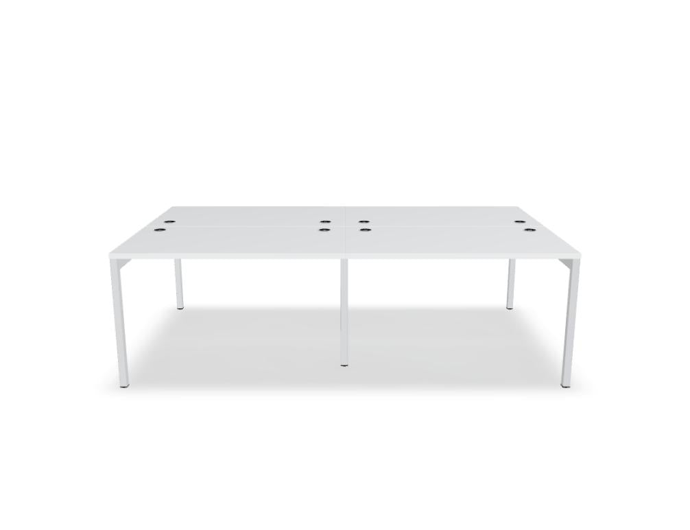Ogi Y Bench BOY42E2 - Doppelschreibtisch in Honigeiche präsentiert im Onlineshop von KAQTU Design AG. Schreibtisch ist von Mdd