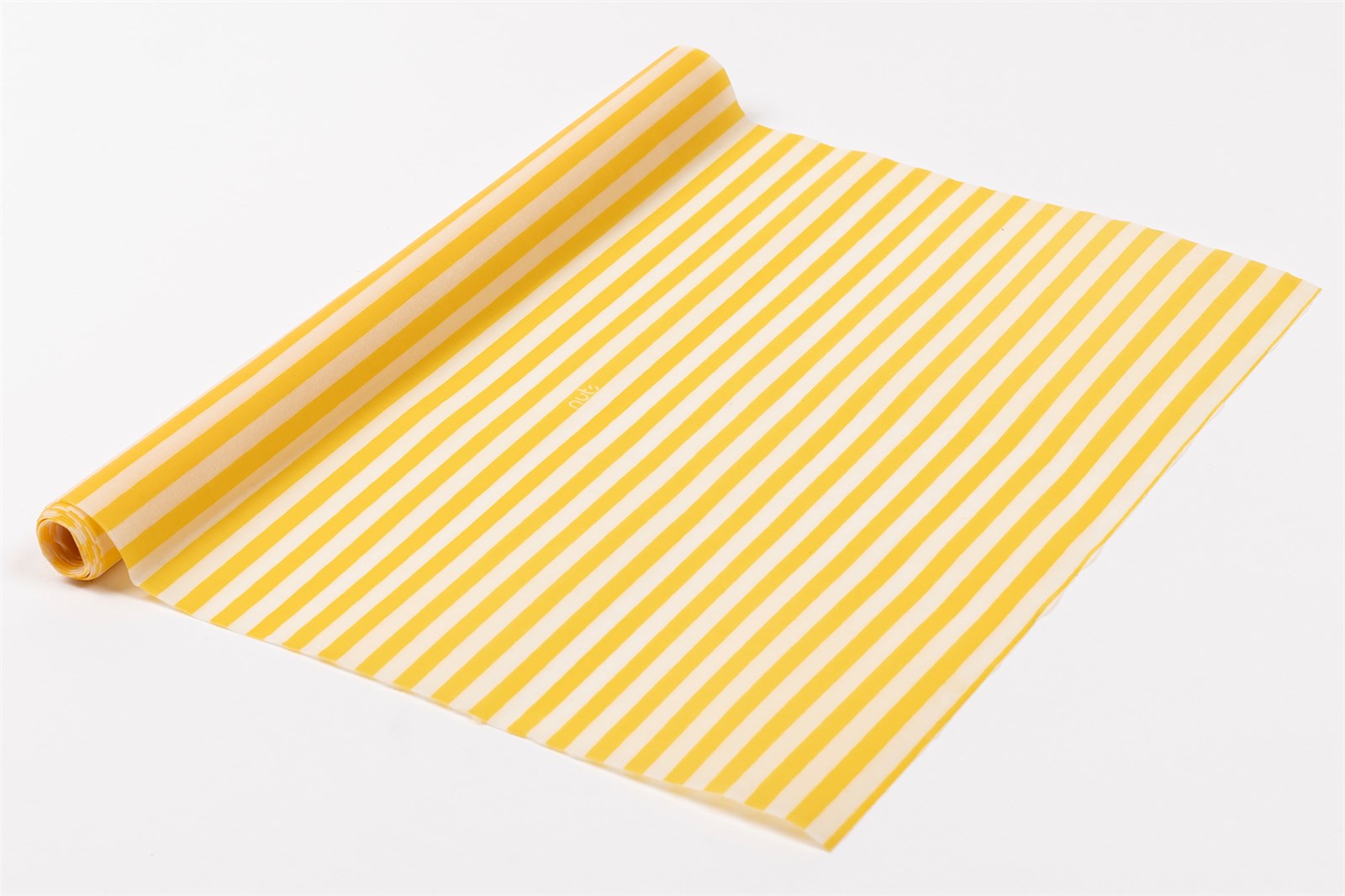 Bienenwachstuch-Rolle Streifen gelb/weiss 30.5x90cm - KAQTU Design
