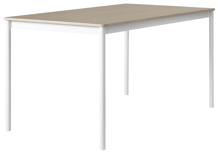 Base Tisch in Eiche / Weiss präsentiert im Onlineshop von KAQTU Design AG. Schreibtisch ist von Muuto