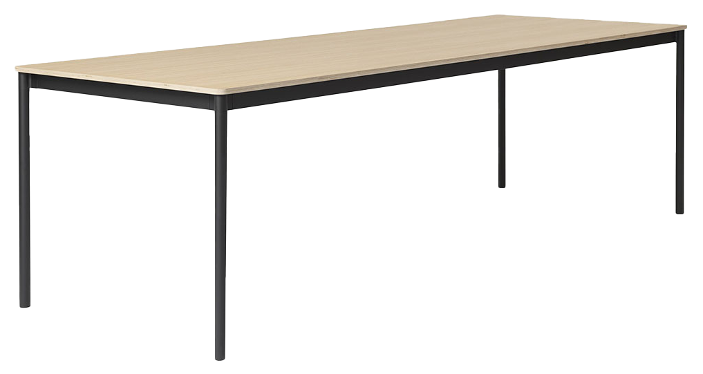 Base Tisch in Eiche / Schwarz präsentiert im Onlineshop von KAQTU Design AG. Schreibtisch ist von Muuto