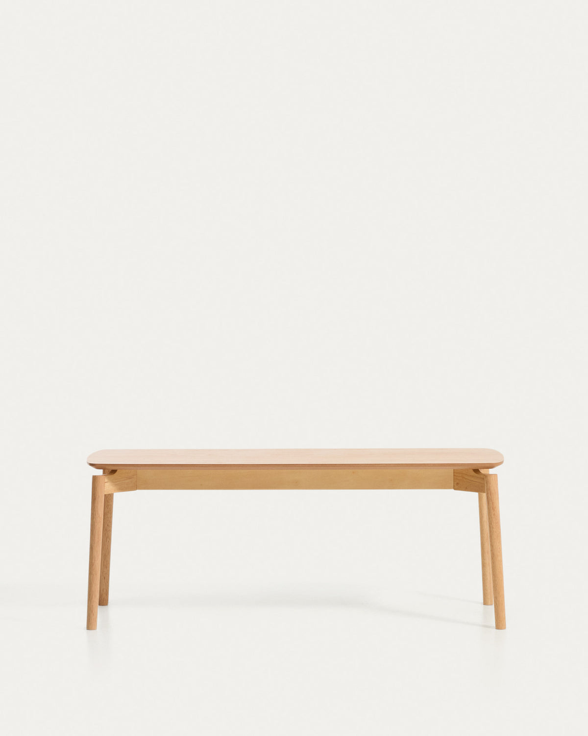 Bank Evera aus Eichenfurnier mit naturfarbenem Finish, 122 cm in Beige präsentiert im Onlineshop von KAQTU Design AG. Sitzbank ist von Kave Home