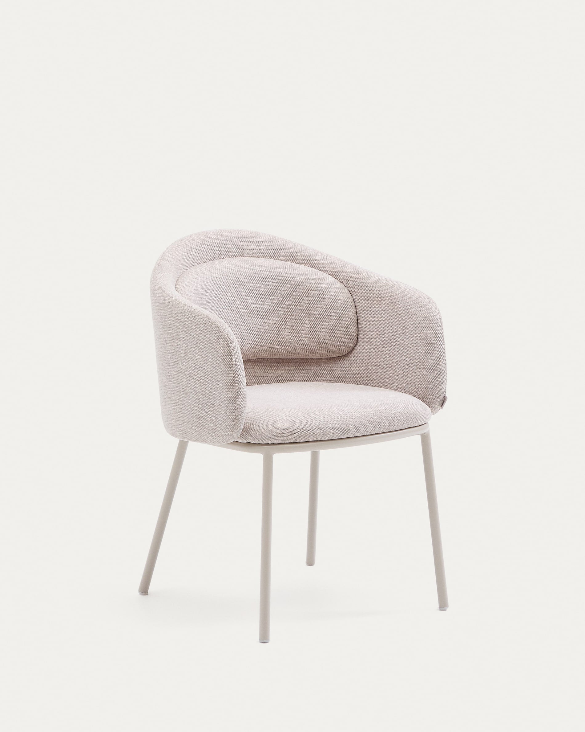 Stuhl Idaira beige mit Stahlbeinen in Beige FSC Mix Credit