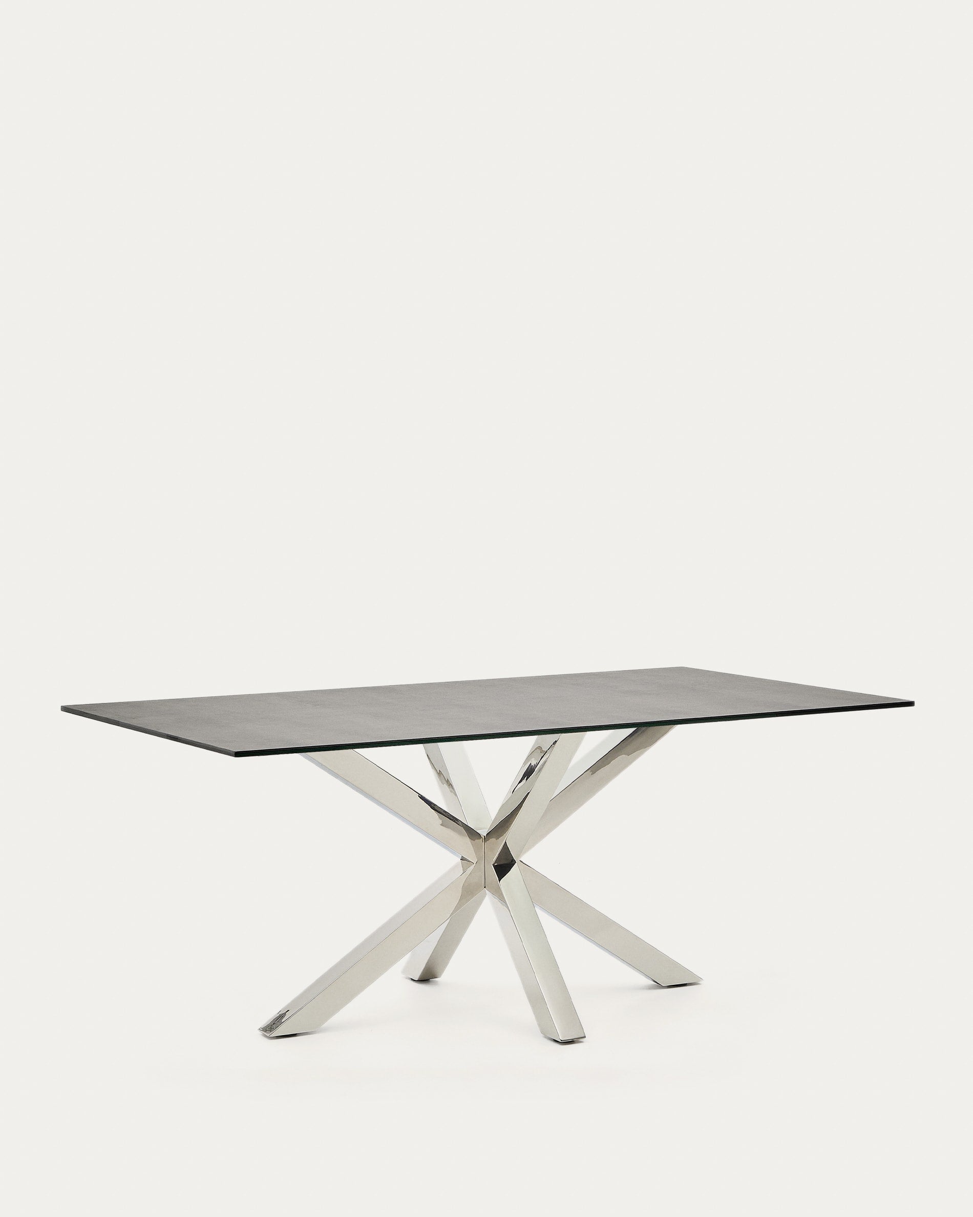 Argo Table 180x100, Inox Porcelain-Coated Iron Moss