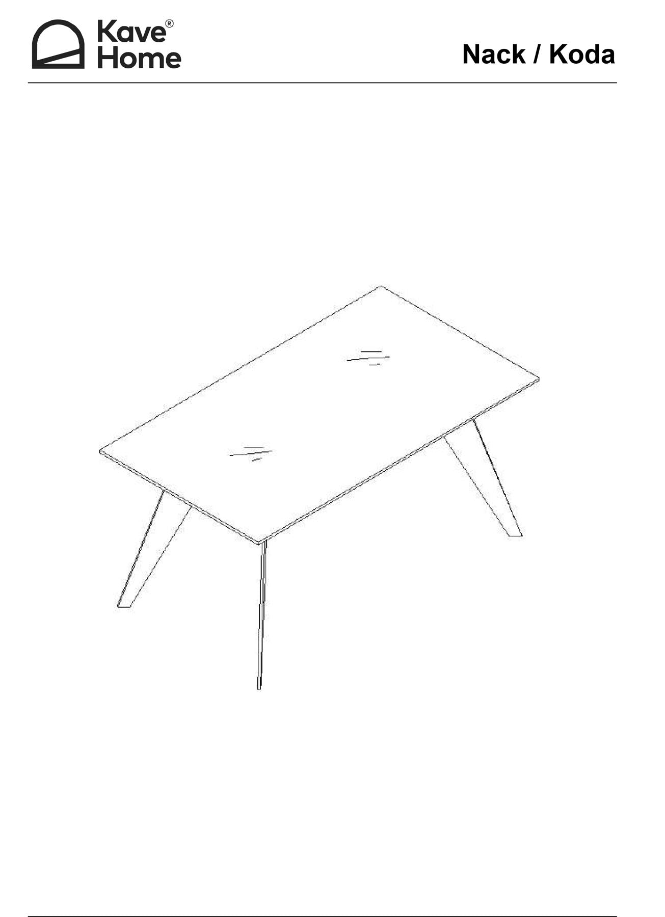 Koda Tisch aus Feinsteinzeug mit Iron Moss Finish und schwarzen Stahlbeinen  200 x 100 cm in Schwarz präsentiert im Onlineshop von KAQTU Design AG. Esstisch ist von Kave Home