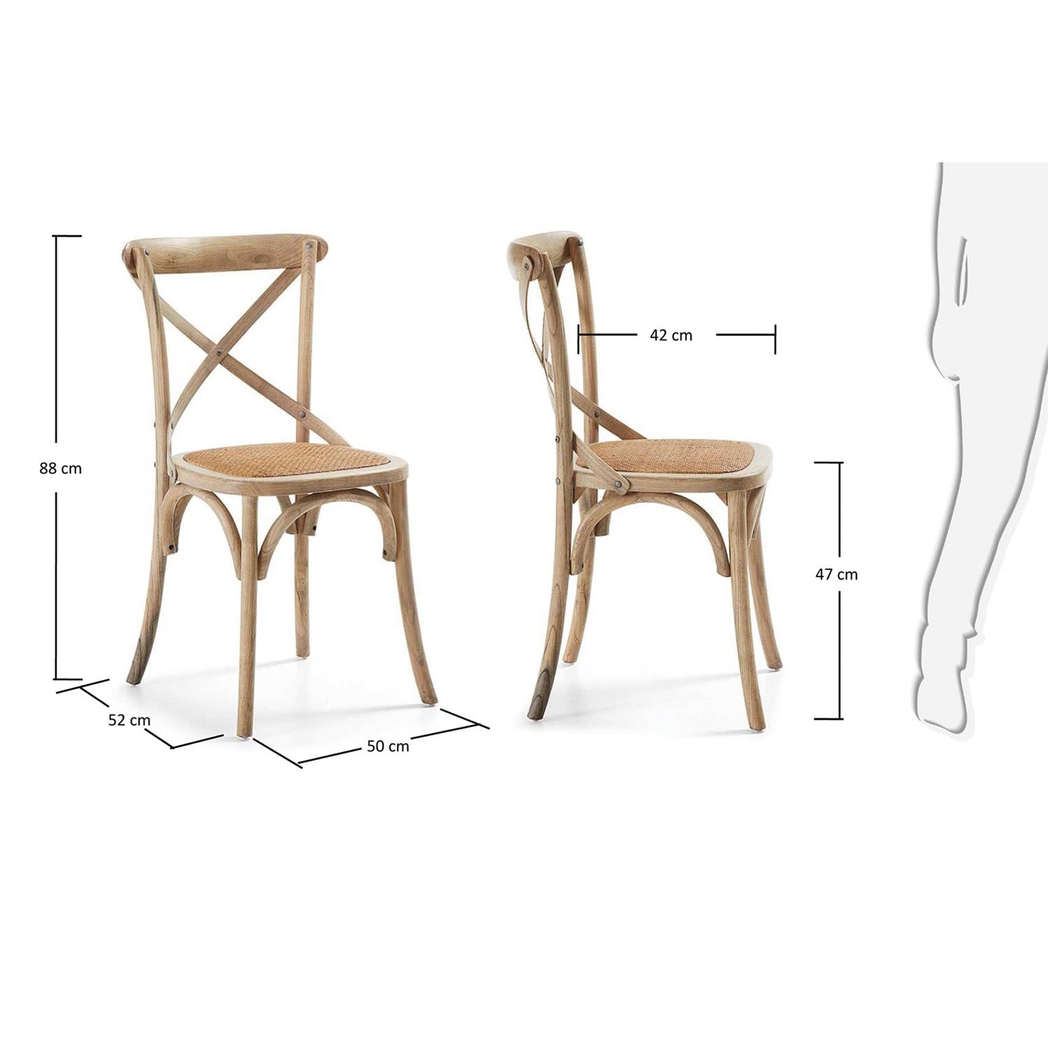 Entdecke den Alsie Stuhl von Kave Home: Zeitloses Design aus massivem Birkenholz mit elegantem Lackfinish für stilvolle Esszimmer.