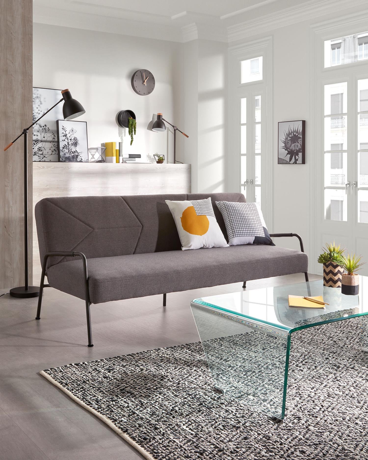 Eleganter Couchtisch Burano aus Glas, 120x60 cm, von Kave Home. Perfekt für moderne Wohnräume mit stilvollem Ambiente.