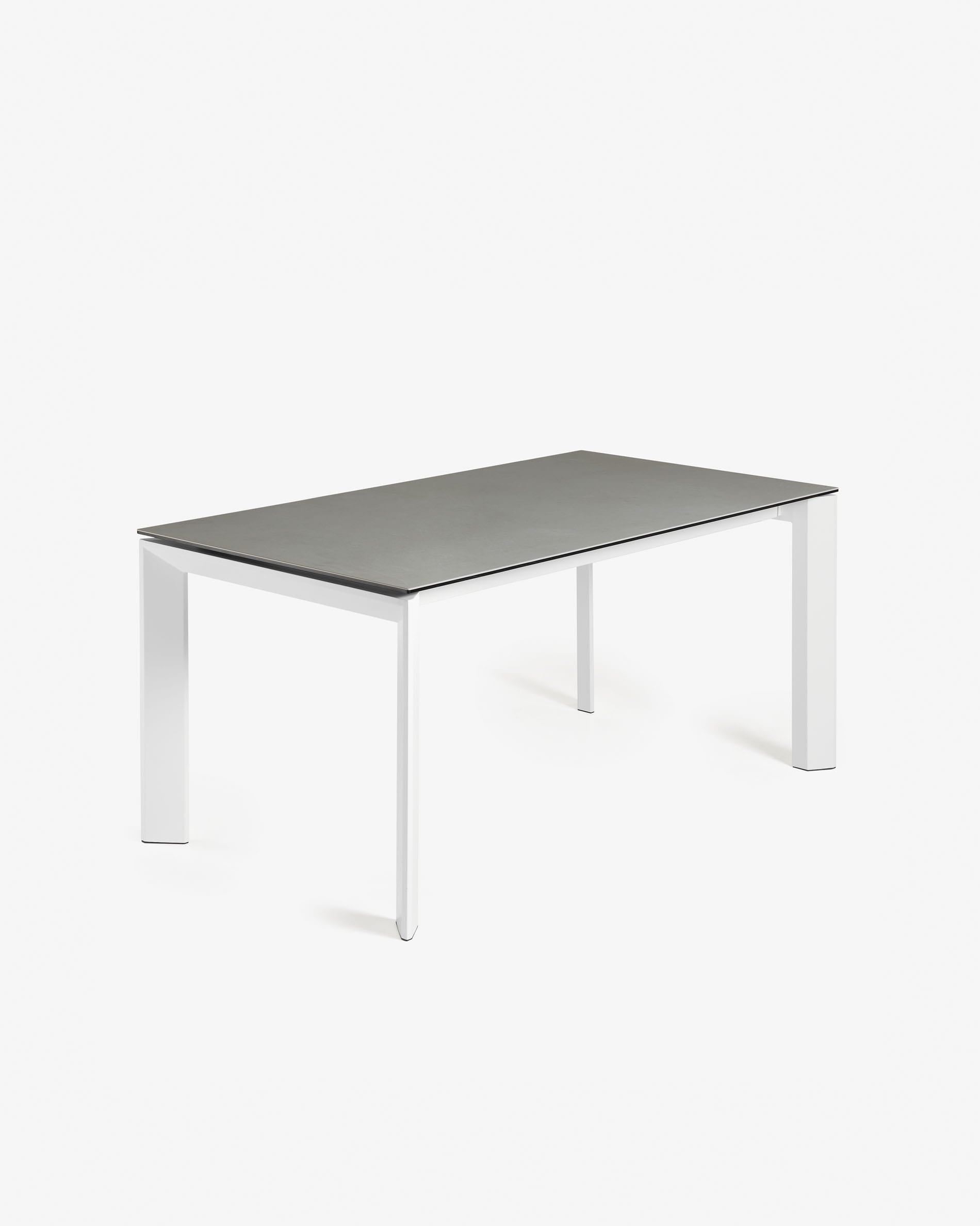 Axis extendable table, fine stoneware with Hydra Plomo finish, <tc>wEIS</tc> legs, 160 (220) cm
