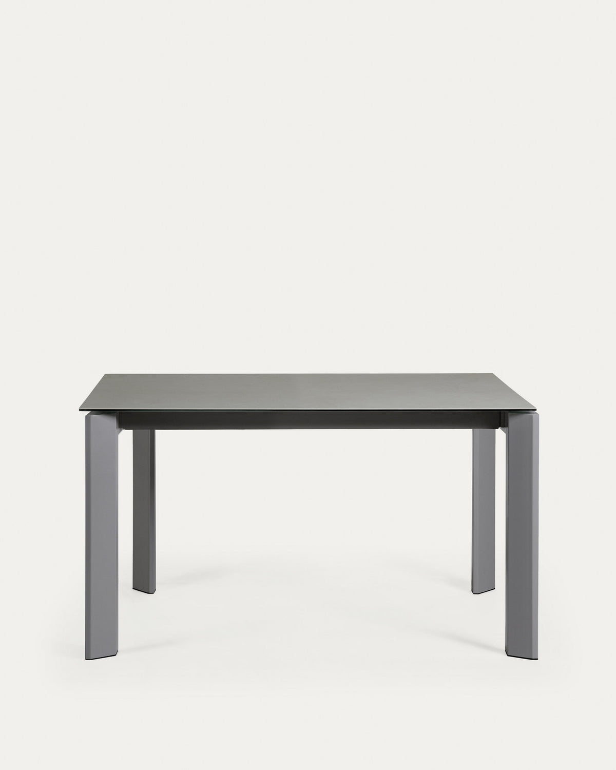 Axis Ausziehtisch Feinsteinzeug mit Hydra Plomo Finish Stahlbeine Anthrazit 140 (200) cm in Grau, Schwarz präsentiert im Onlineshop von KAQTU Design AG. Esstisch ist von Kave Home