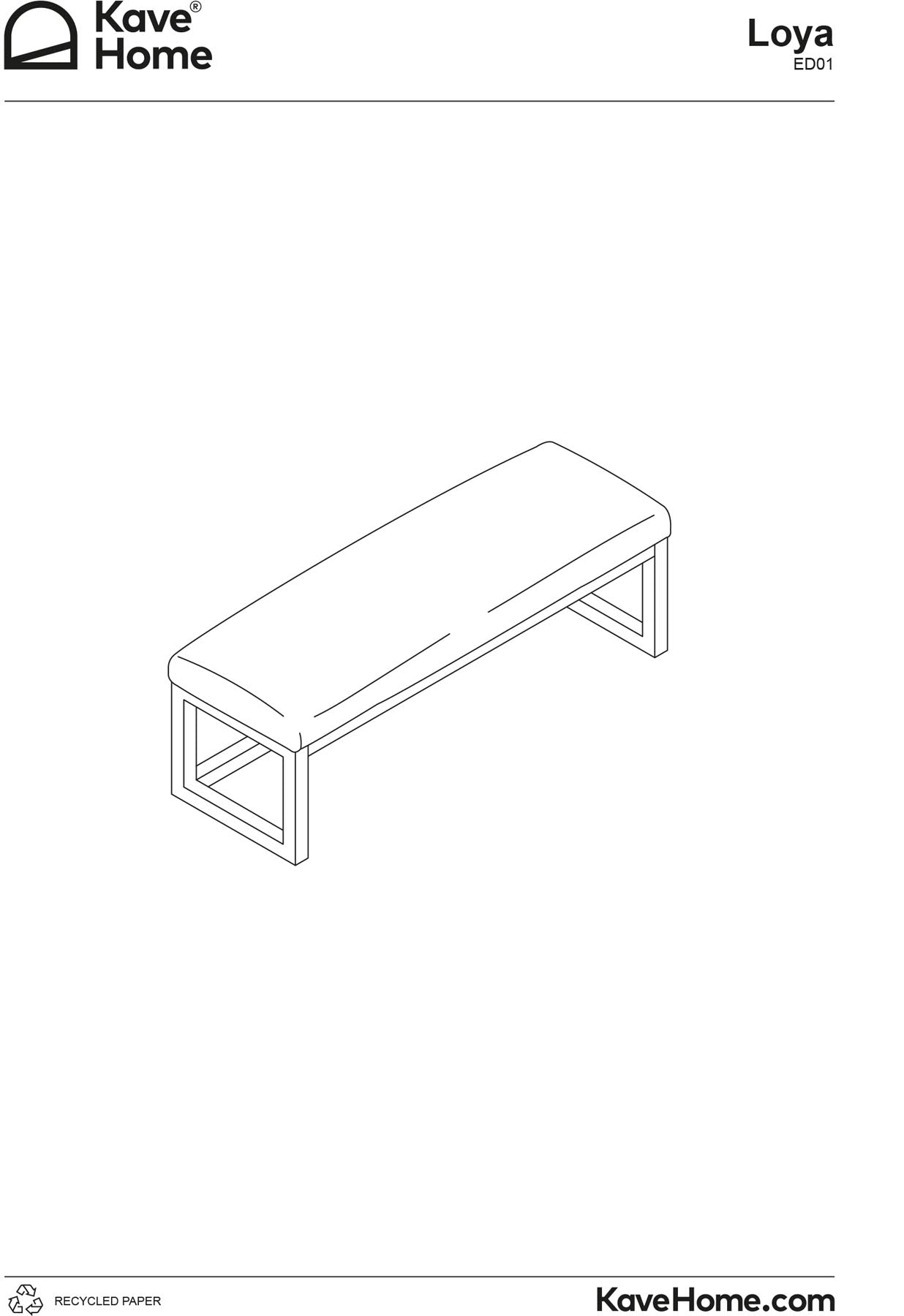 Bank Loya aus beiger Chenille und Buchenholz 128 cm in Beige präsentiert im Onlineshop von KAQTU Design AG. Sitzbank ist von Kave Home