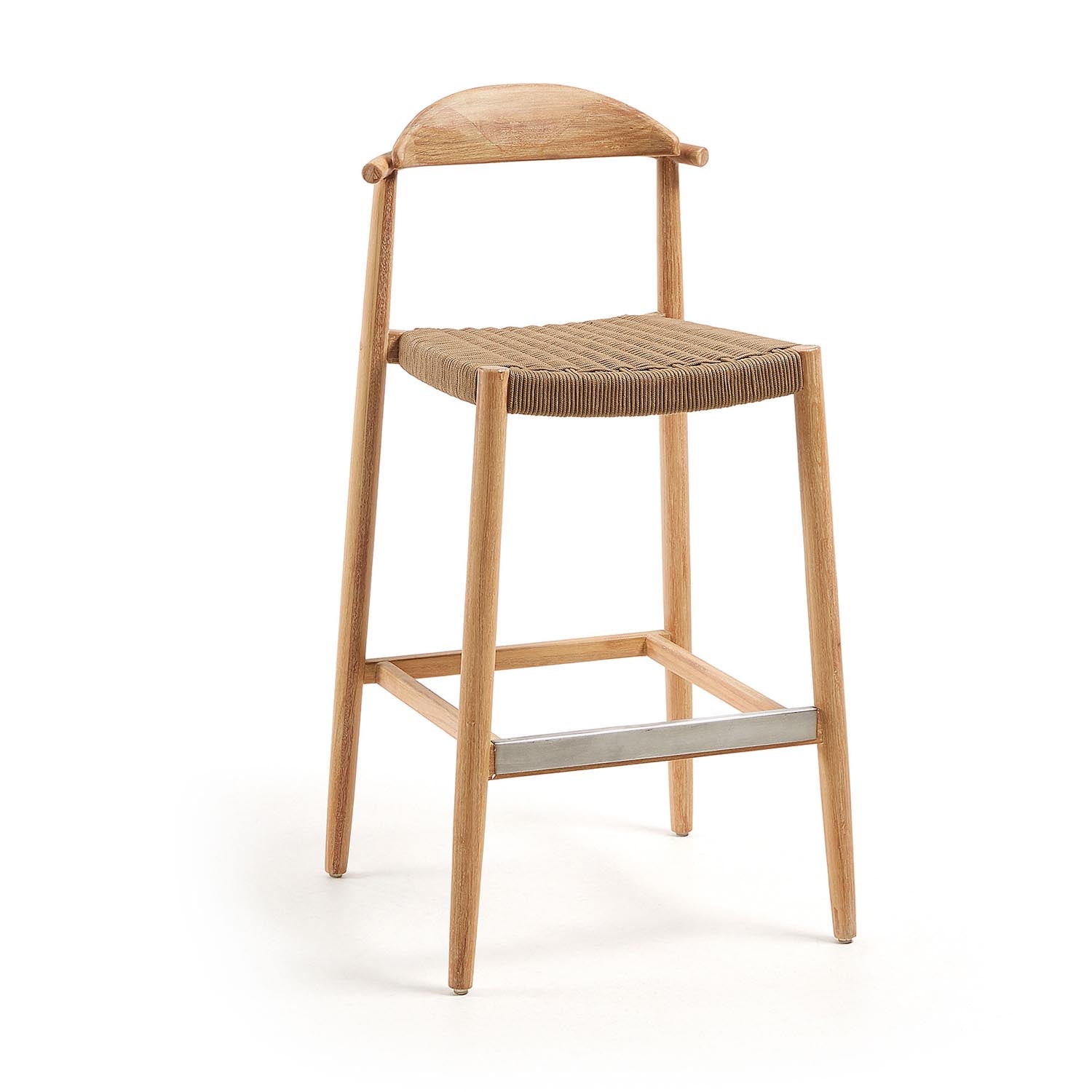 Nina stool made of solid acacia wood height 76 cm FSC 100%