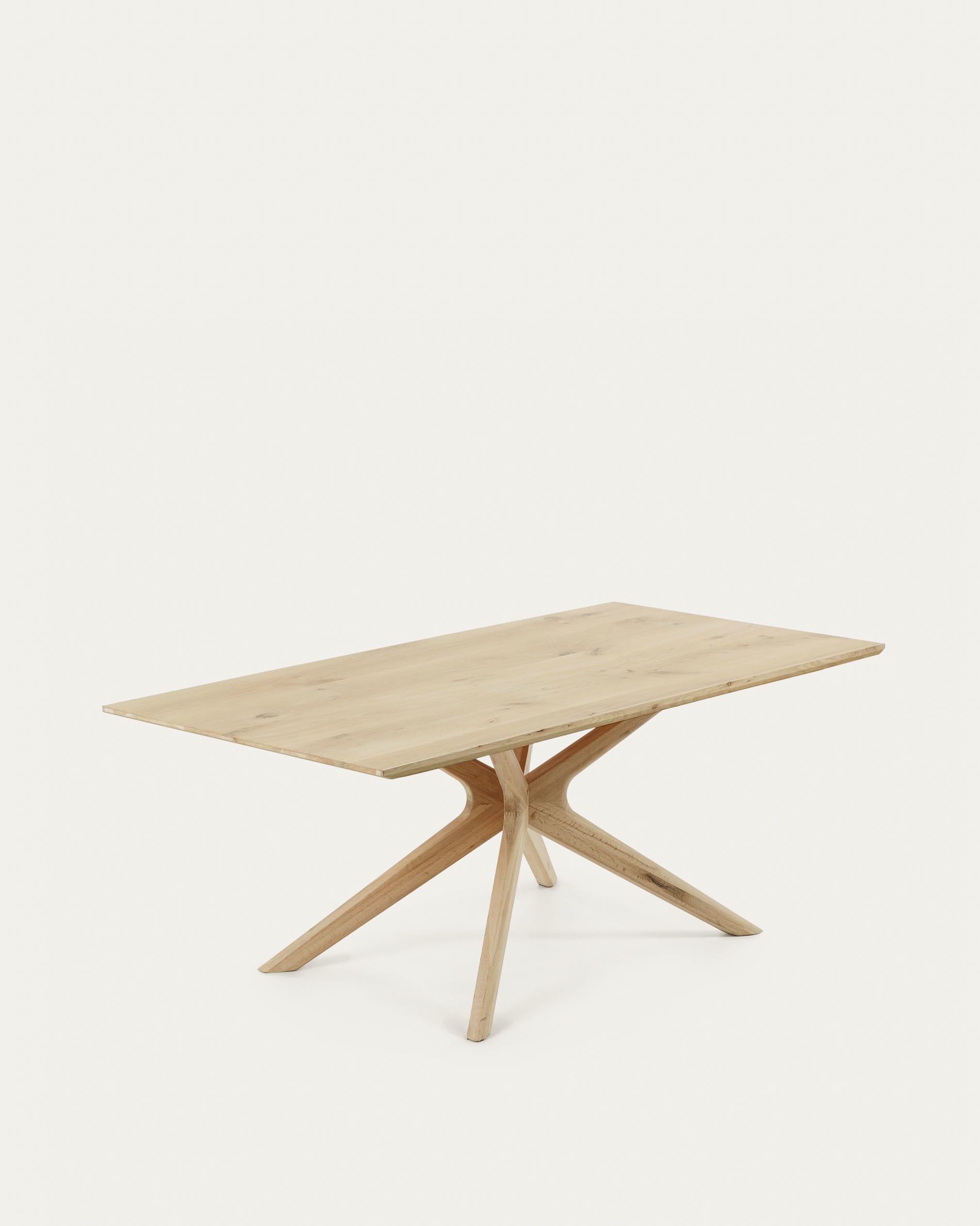 Armande table in oak veneer with brightening finish 180 x 90 cm