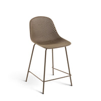 Sgabello da esterno Quinby beige altezza 65 cm