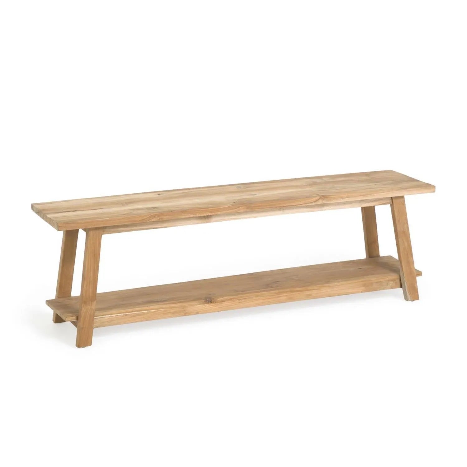 Elegante Safara Bank aus recyceltem Teakholz, 150 cm, vereint Nachhaltigkeit, Stil und Langlebigkeit für Ihr Zuhause.