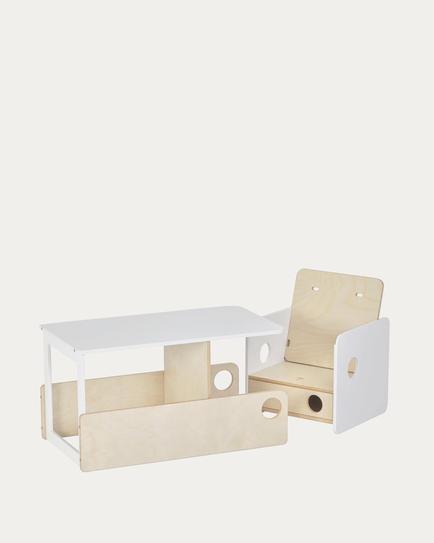 Nuun high chair birch veneer
